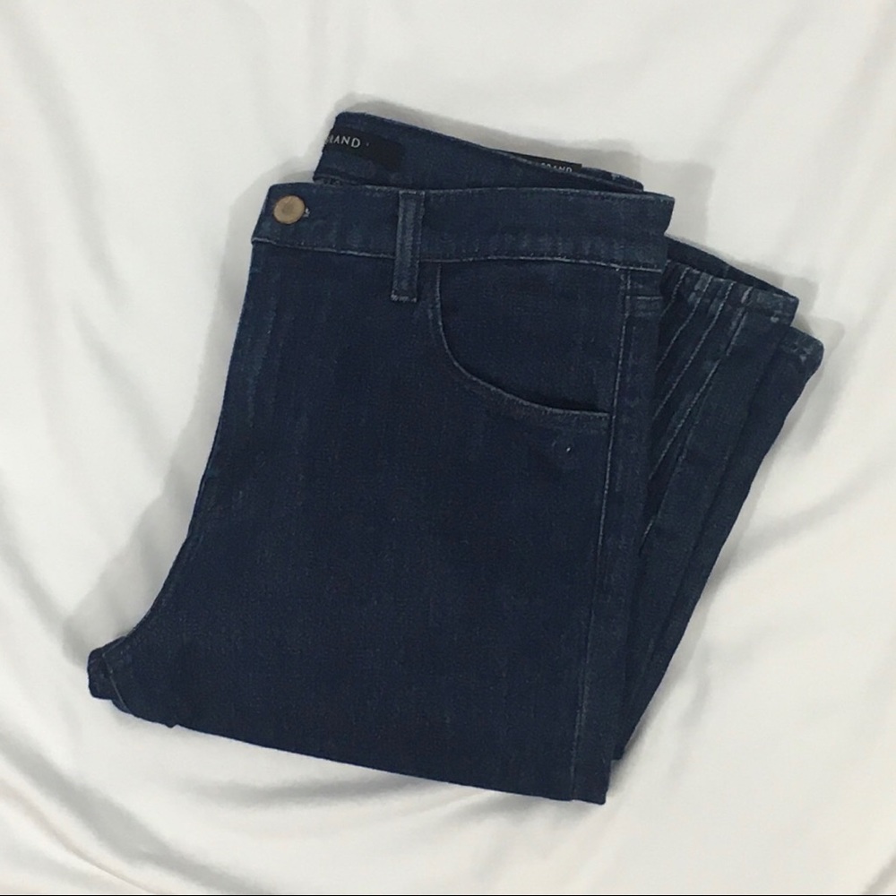 J BRAND Ruby High Rise Tribal Hem Cropped Festival Concert Match Wash Jeans - Picture 6 of 10